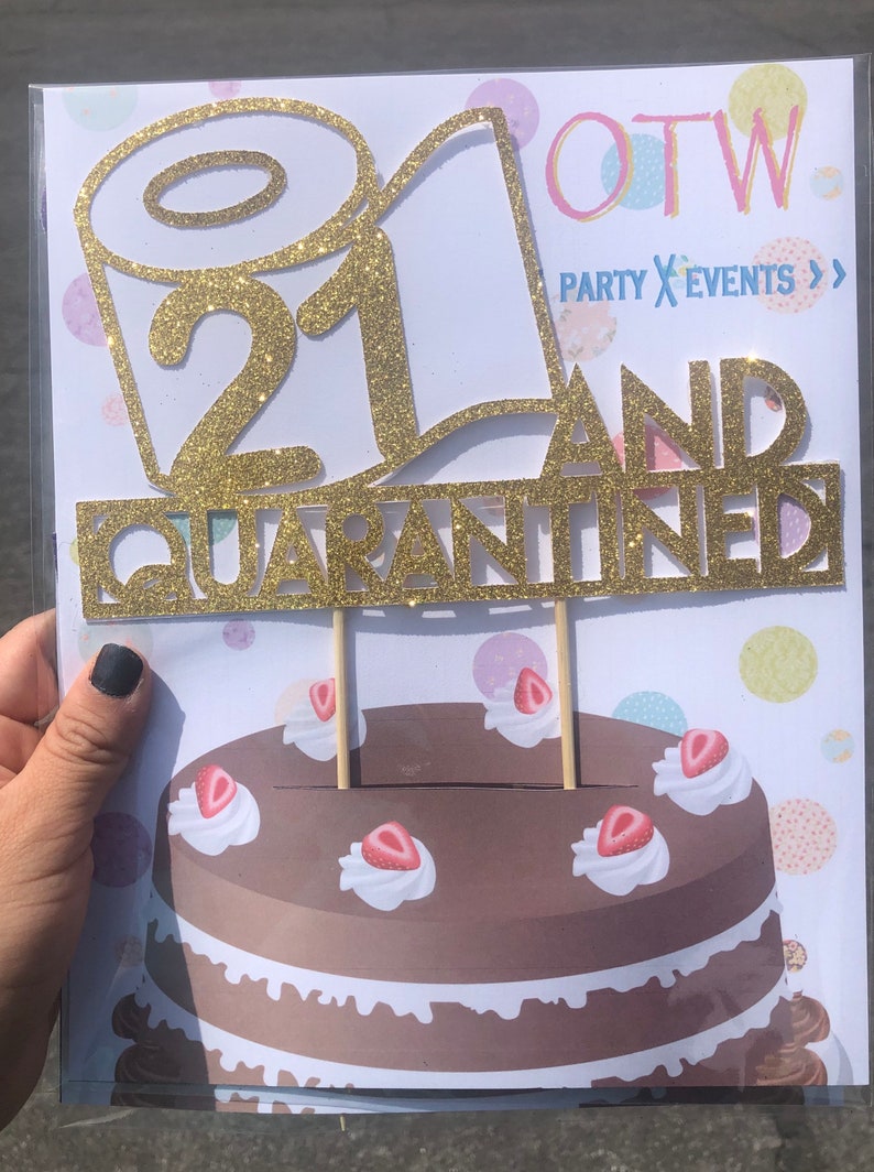 Quarantine Toilet Paper Cake Topper Toilet Paper Birthday Etsy