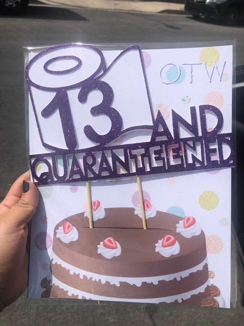 Quaranteen Toilet Paper Cake Topper Toilet Paper Birthday Etsy