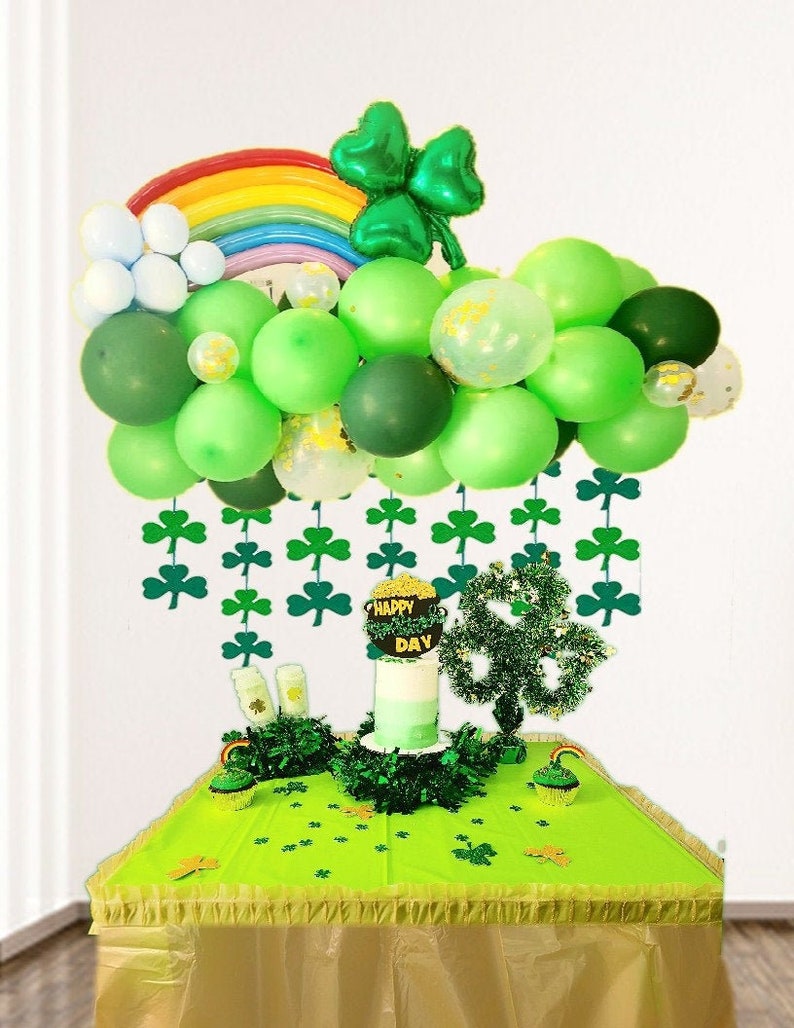 Saint Patrick/'s Balloon Garland Kit Rainbow Balloon Garland Kit Shamrock Balloon Garland Kit
