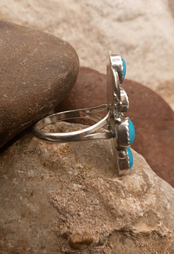 Sterling Silver Turquoise Native American Southwe… - image 3