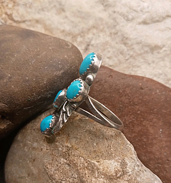 Sterling Silver Turquoise Native American Southwe… - image 2