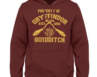 KIDS Property Of Gryffindor Quidditch Team Hooded Kids SweatShirt Jumper Harry Potter Hogwarts Support Retail Quality