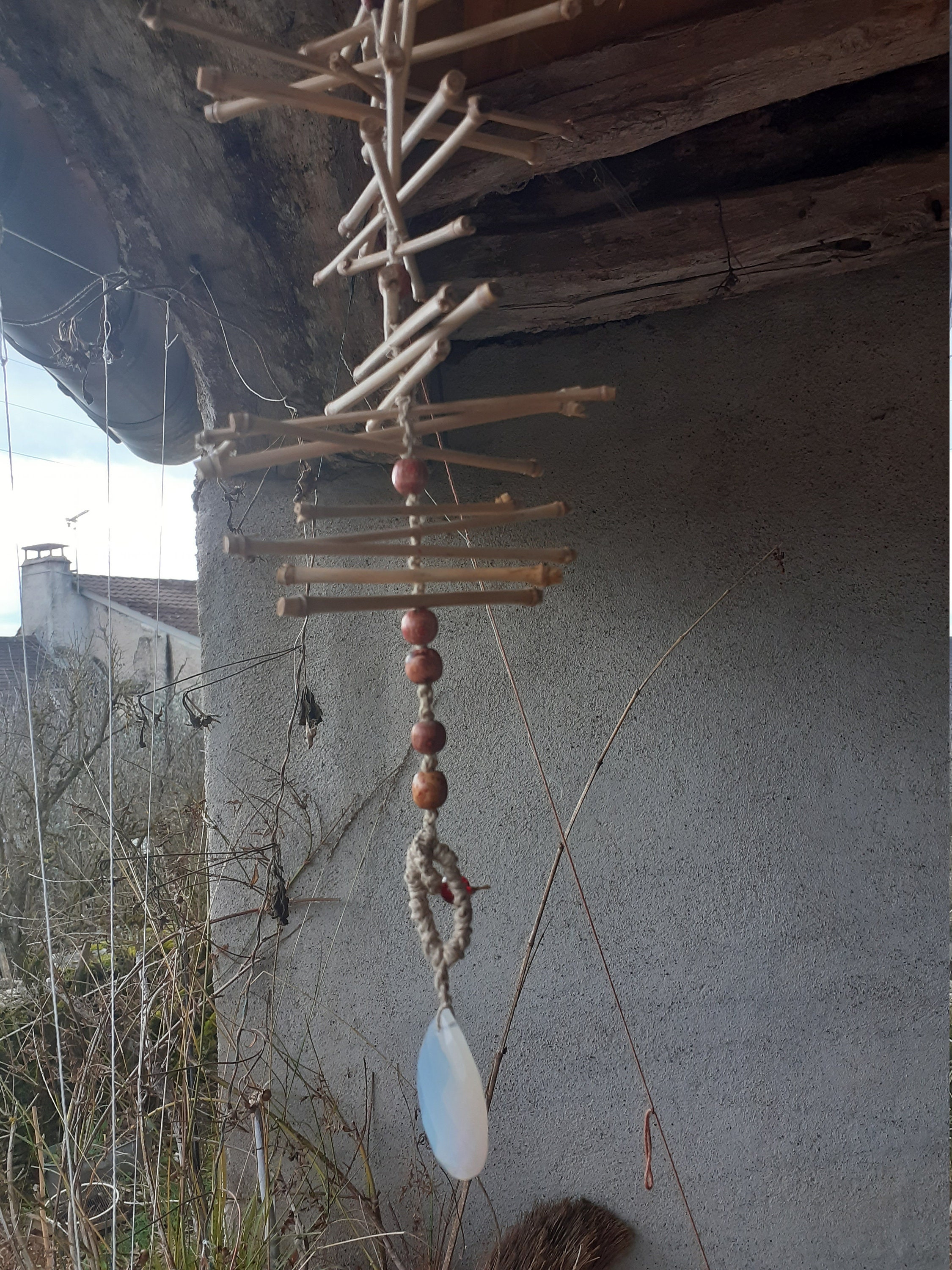 Mobile Déco Bambou Opaline Chanvre