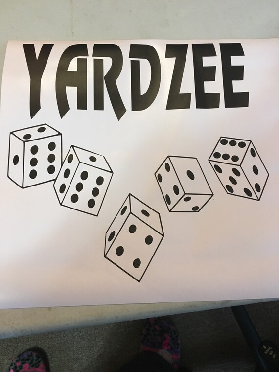 Download Yardzee Decal with Laminate score card | Etsy