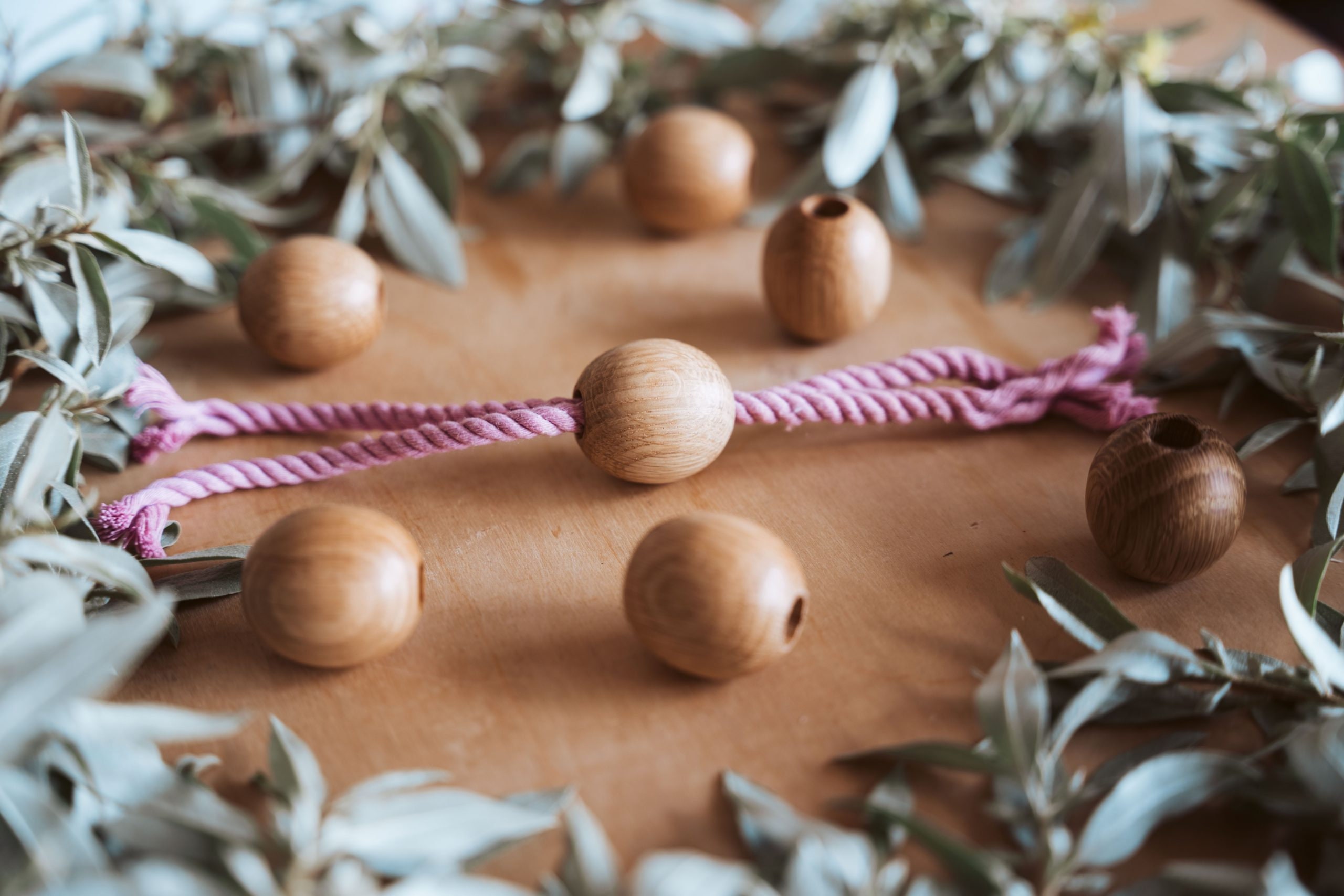 Large Hole Macramé Beads 3 Pack Round Wooden Macramé Bead Etsy