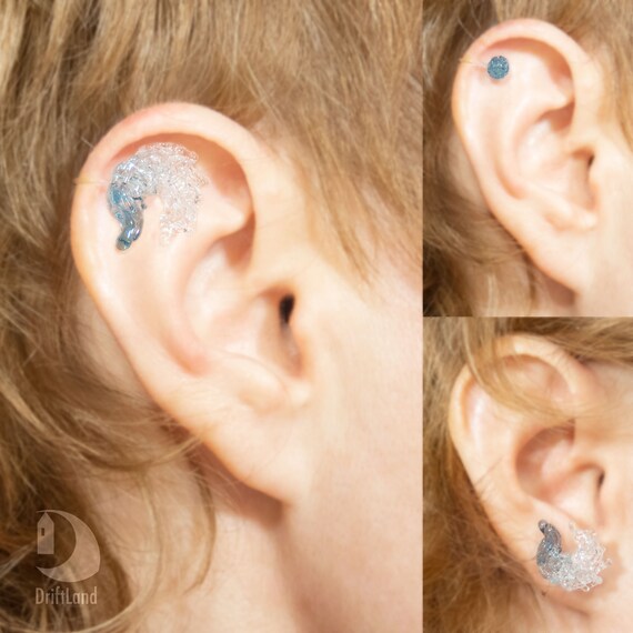 sea wave ear cuff