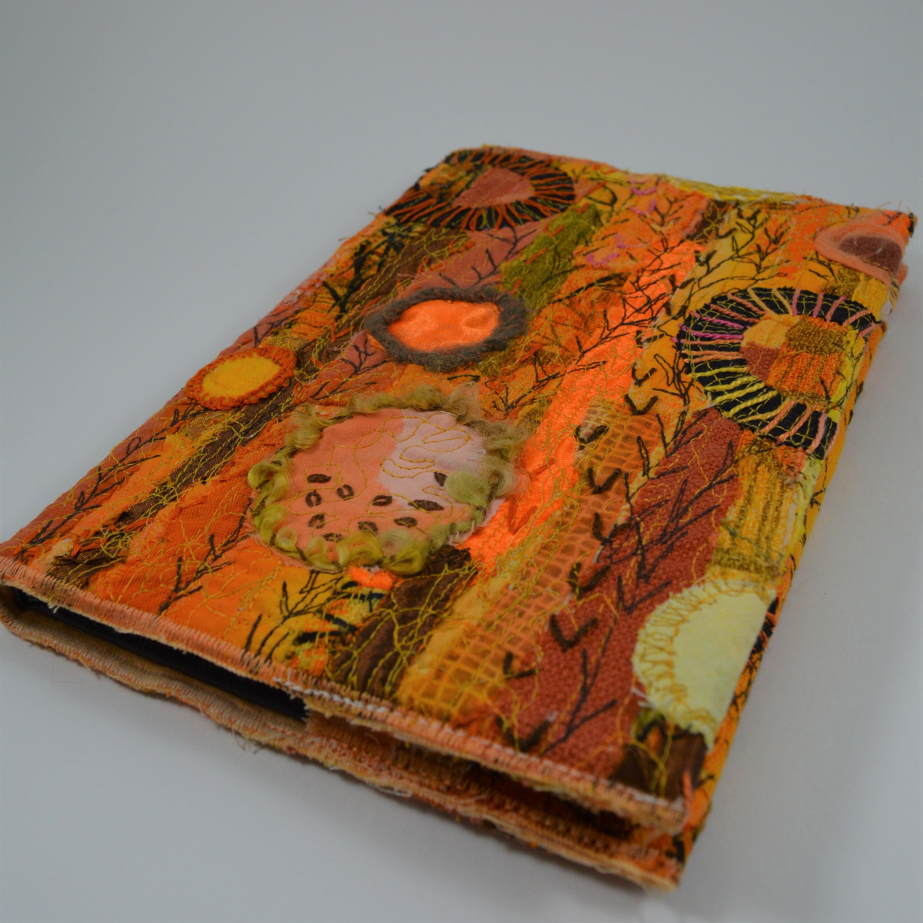 Embroidered A5 Blank Journal Refillable Notebook In Autumn Etsy