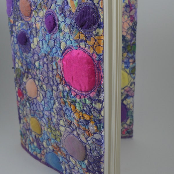 Embroidered Blank Refillable A5 Notebook Journal Sketchbook, Organiser, Monthly Planner, Planner, Christmas, Meal Planner, Handmade UK