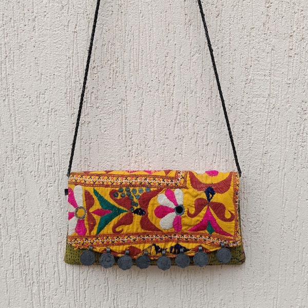 Embroidered Sling Bag For Women | Authentic Handmade Bags | Causal Bags | Colorful Bag | Partywear Bags | Vintage Bag
