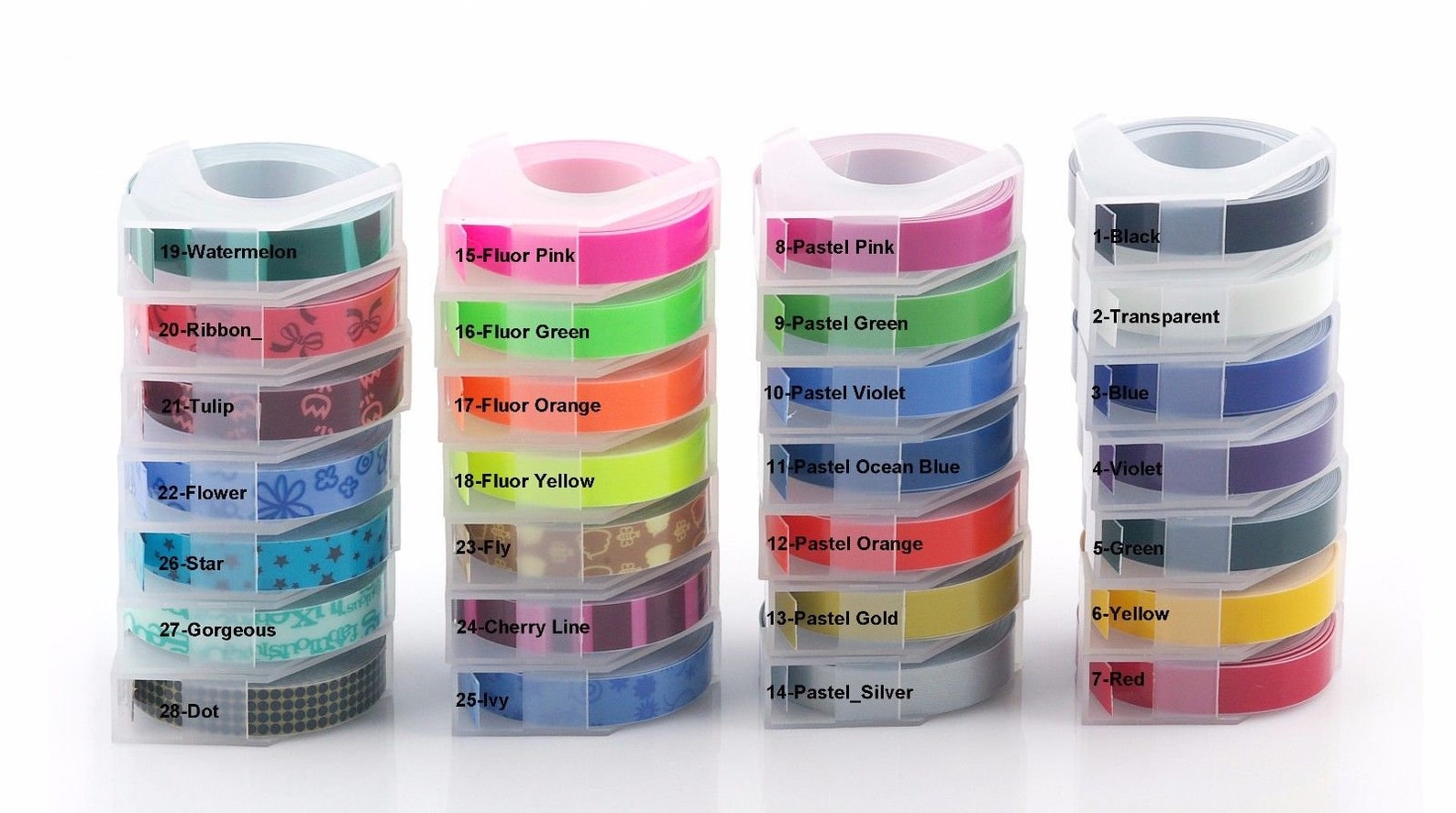 Motex Embossing Label Maker E202 3 Tapes Various Colours Etsy UK