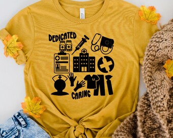 Medical Doodles Tee: Gift for Nurse, Doctor, PA