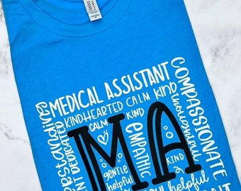 RMA t-shirt, CMA tee, Medical professional, Certified Medical Assistant, Medical shirt, Adult,Gift, Nurse tee, Med assistant, Professional