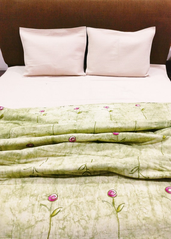 Quilted Bedspreads In 60 X 90 Inches Single Quilt Throw Etsy Quilted Bedspreads In 60 X 90 Inches Single Quilt Throw Etsy