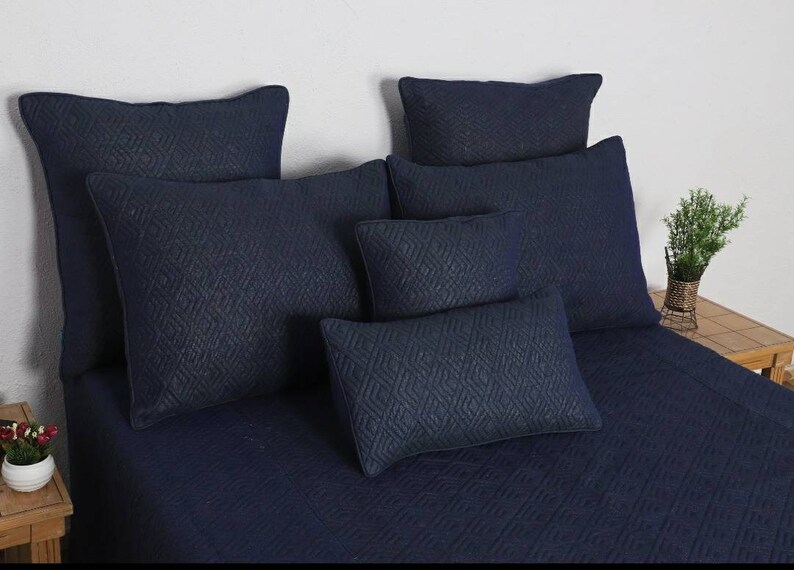 Quilted Pillow Covers Set of 2 Cushion Cover Throw Pillow Etsy