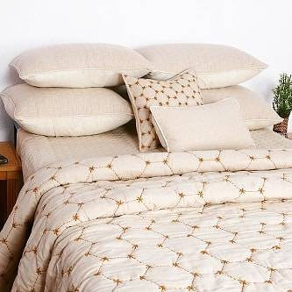 Beige Quilt Etsy