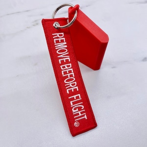 Piper style pitot tube cover with REMOVE BEFORE FLIGHT Lanyard