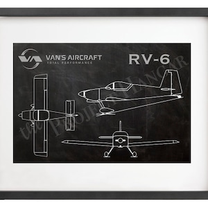 Vans RV-6 Blueprint Digital File 11&quot;x14&quot;