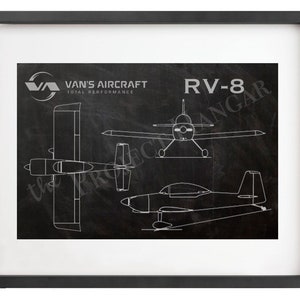 Van&#39;s RV-8 Blueprint Digital File 11&quot;x14&quot;
