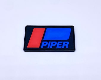 Piper Aircraft PVC Patch for Jackets, Hats, Shirts, Flight Bags