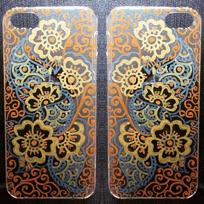 Henna Mehndi Paisley phone case cover image 1