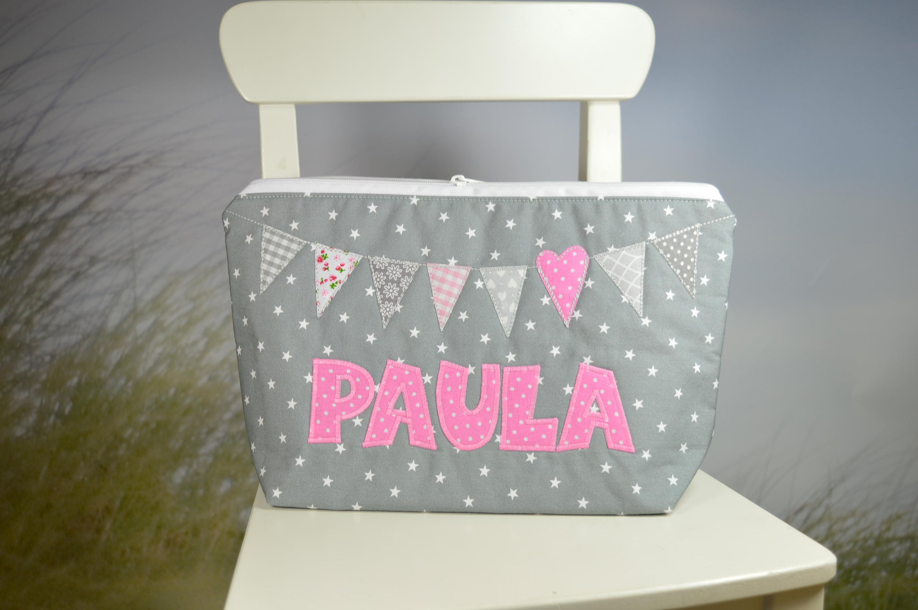 Kulturbeutel, Kulturtasche für Kinder mit Namen, Windeltaschen, Wickeltasche für Babys mit Namen