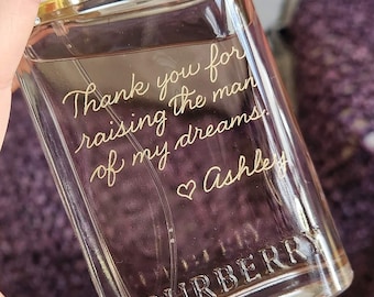 Engraved Perfume Bottle Service, Fragrance Engraving | Personalized Bridesmaid Proposal | Bridal Party, Wedding Gifts for Mom, Bride, Groom