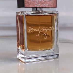 Engraved Perfume Bottle Fragrance Engraving Personalized Bridesmaid ...