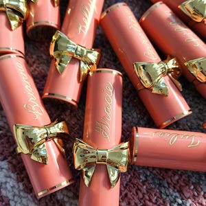Lipstick Engraving Services ONLY | Bridesmaid Proposal, Bridal Party Gifts, Personalized Wedding Day of Gift for Mom, Bride Lip Gloss