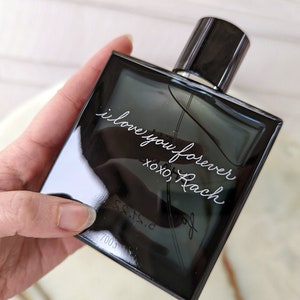 Engraved Cologne Bottle Engraving Services | Groom, Best Man Gift, Father's Day, Groomsmen Proposal, Wedding Keepsake, Personalized Perfume