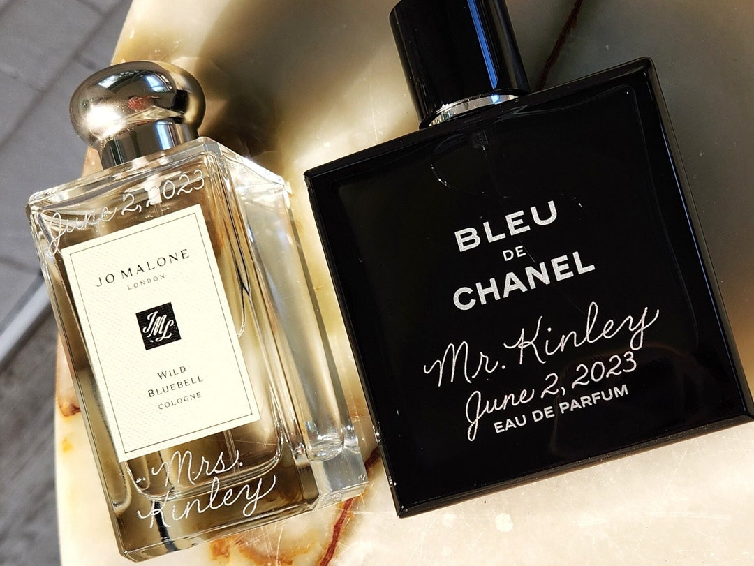 Engraved Perfume Bottle, Cologne Engraving Bridesmaid Proposal