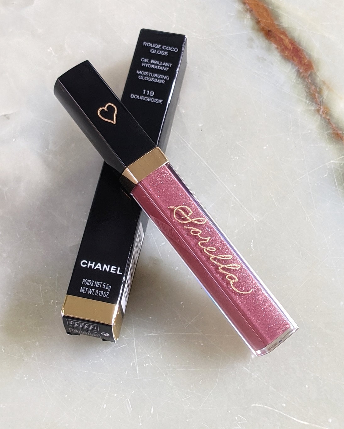 Chanel Rouge Coco Gloss Lip Gloss 119 Bourgeoisie Sample NEW
