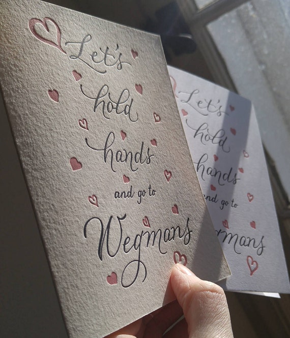 wegmans letterpress greeting card rochester ny card upstate ny love in modern calligraphy - Letterpress Greeting Cards wegmans letterpress greeting card rochester ny card upstate ny love in modern calligraphy - Letterpress Greeting Cards