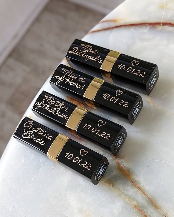 Engraved Lipstick Lip Gloss Engraving Personalized 