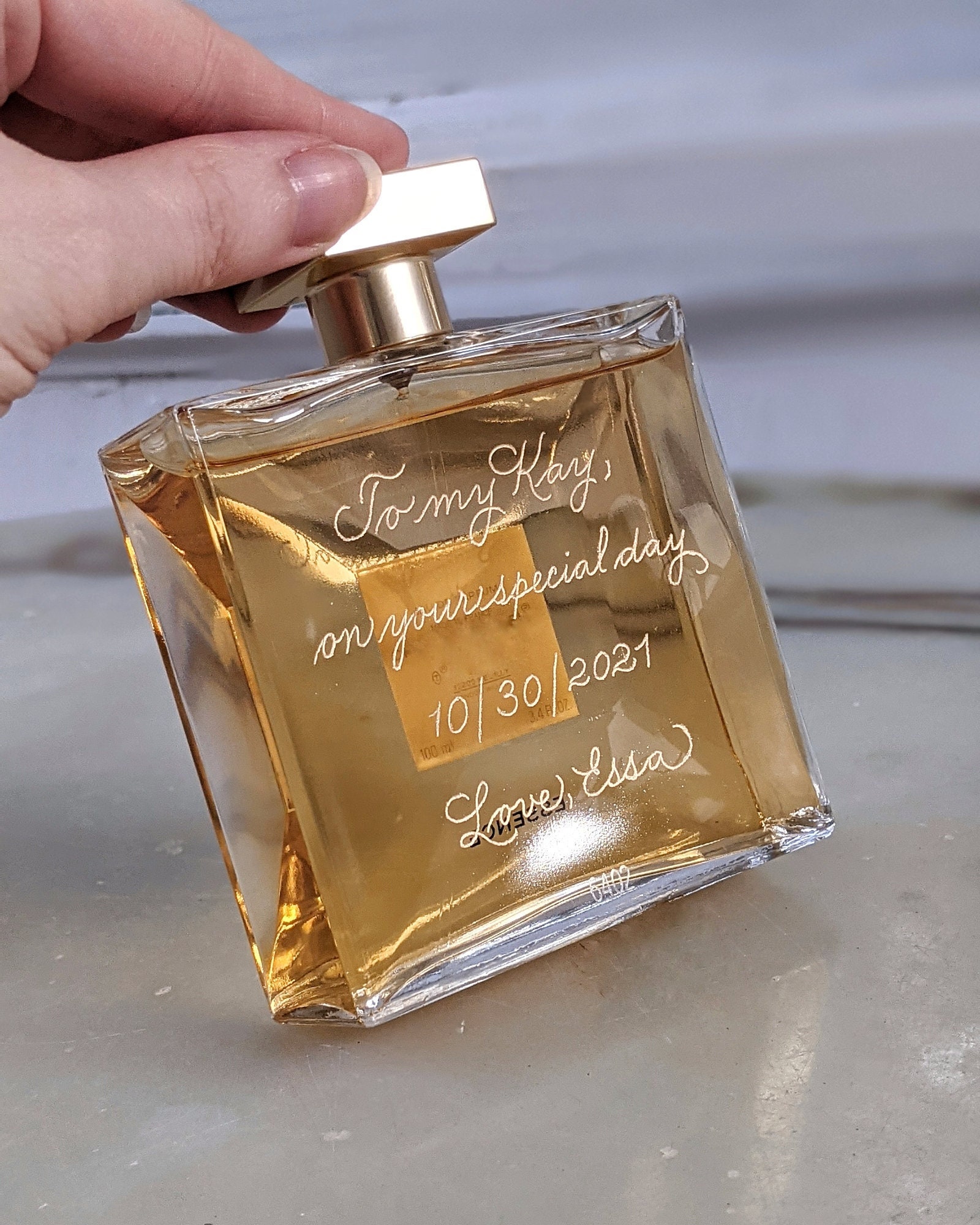 Engraved Perfume Bottle Fragrance Engraving Bridesmaid Etsy