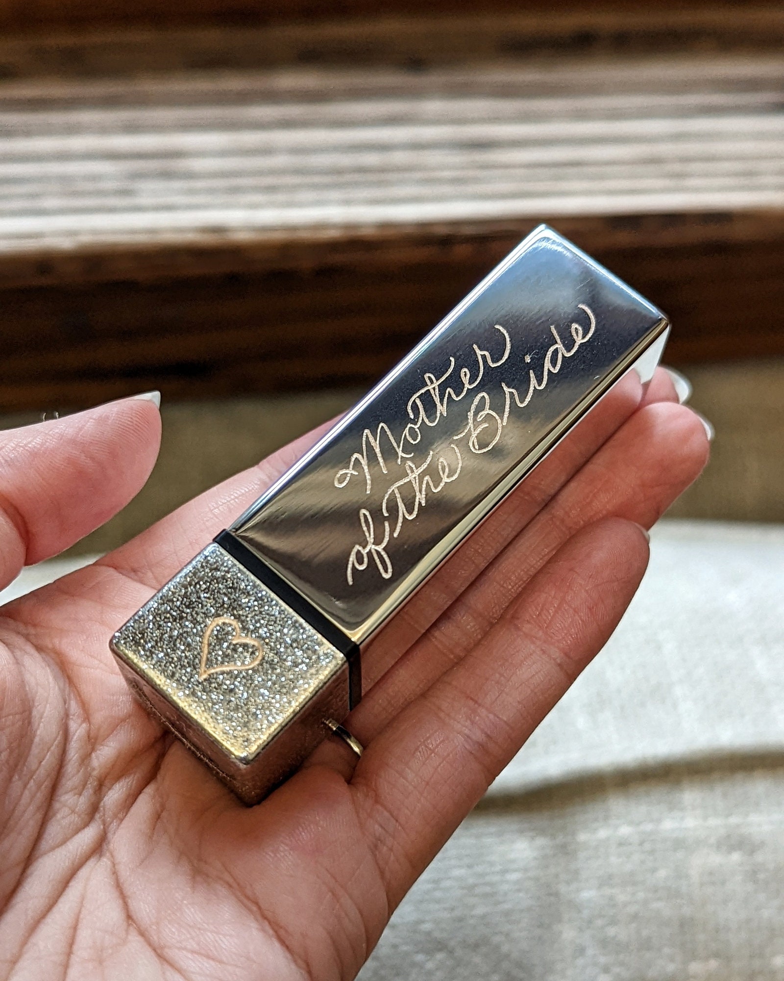 Engraved Lipstick Lip Gloss Engraving Personalized Etsy