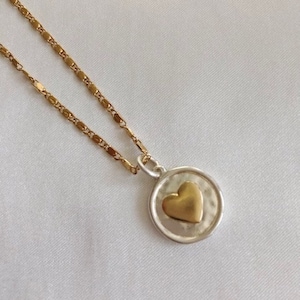 Silver and gold heart charm bracelet, love, sweetheart, feminine, versatile, women and girls