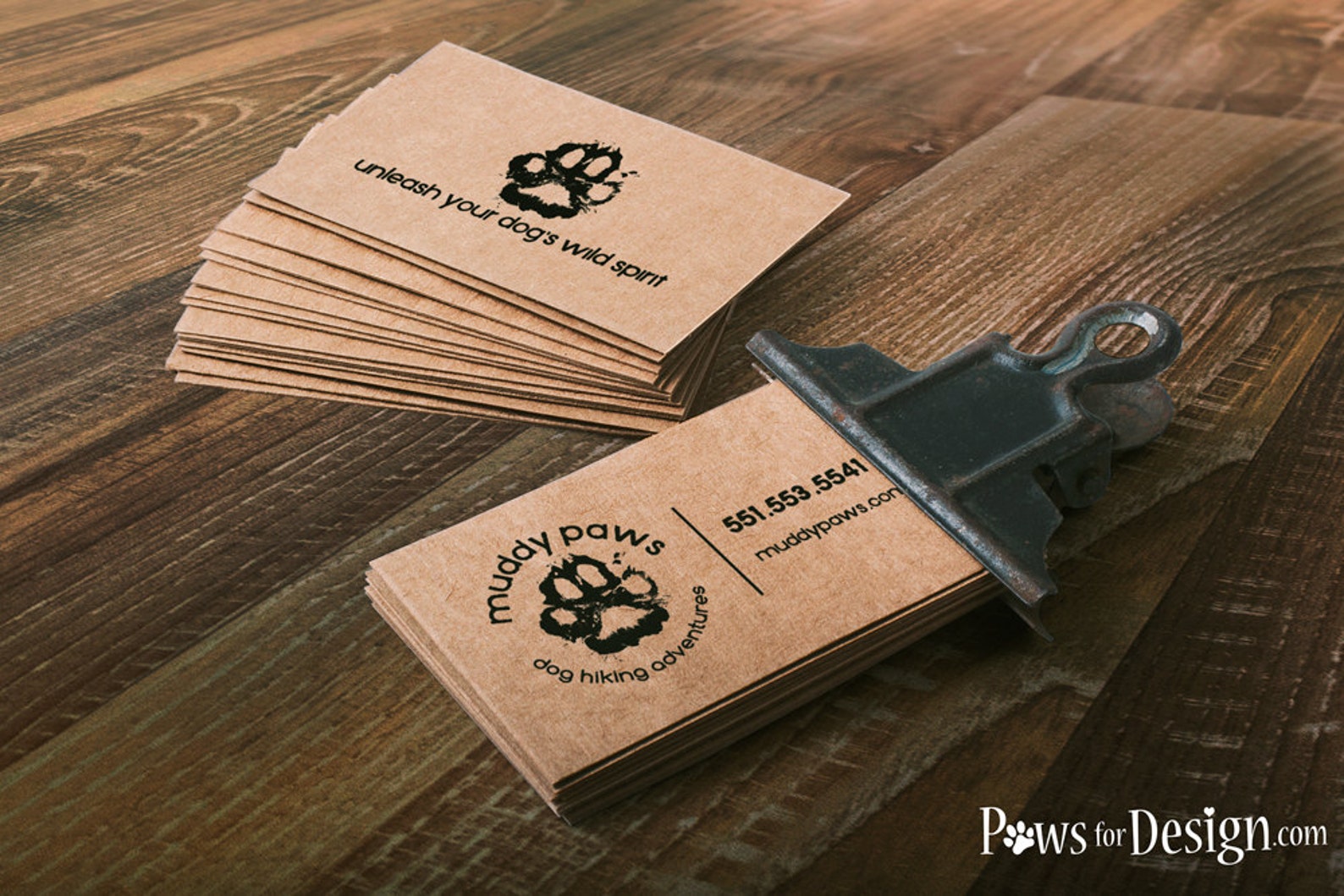 Rustic Dog Business Cards dog walkers dog hikers dog Etsy