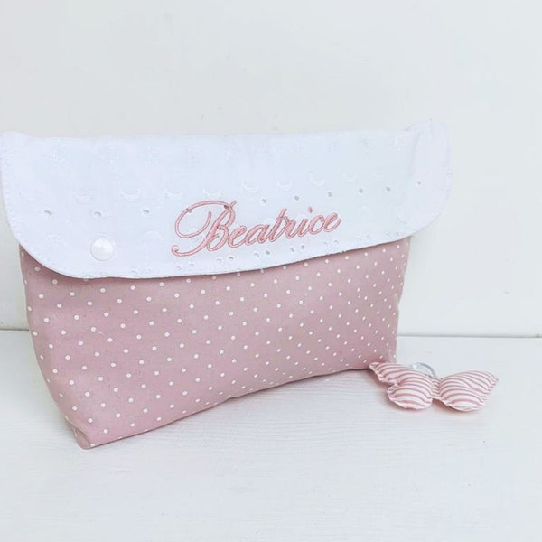 Pochette- Pochette porta tutto- portapannolini- set neonato-set nascita- clutch-diaper bag- borsone neonato- diaper clutch- cambio neonato