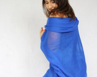 Bolero de punto suelto y transparente, cárdigan extragrande, kimono tipo capullo con hombros largos.