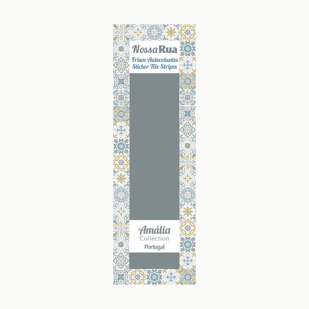 STICKER TILE FRAME Self-adhesive Portuguese Stripes. Wall Decoration ...