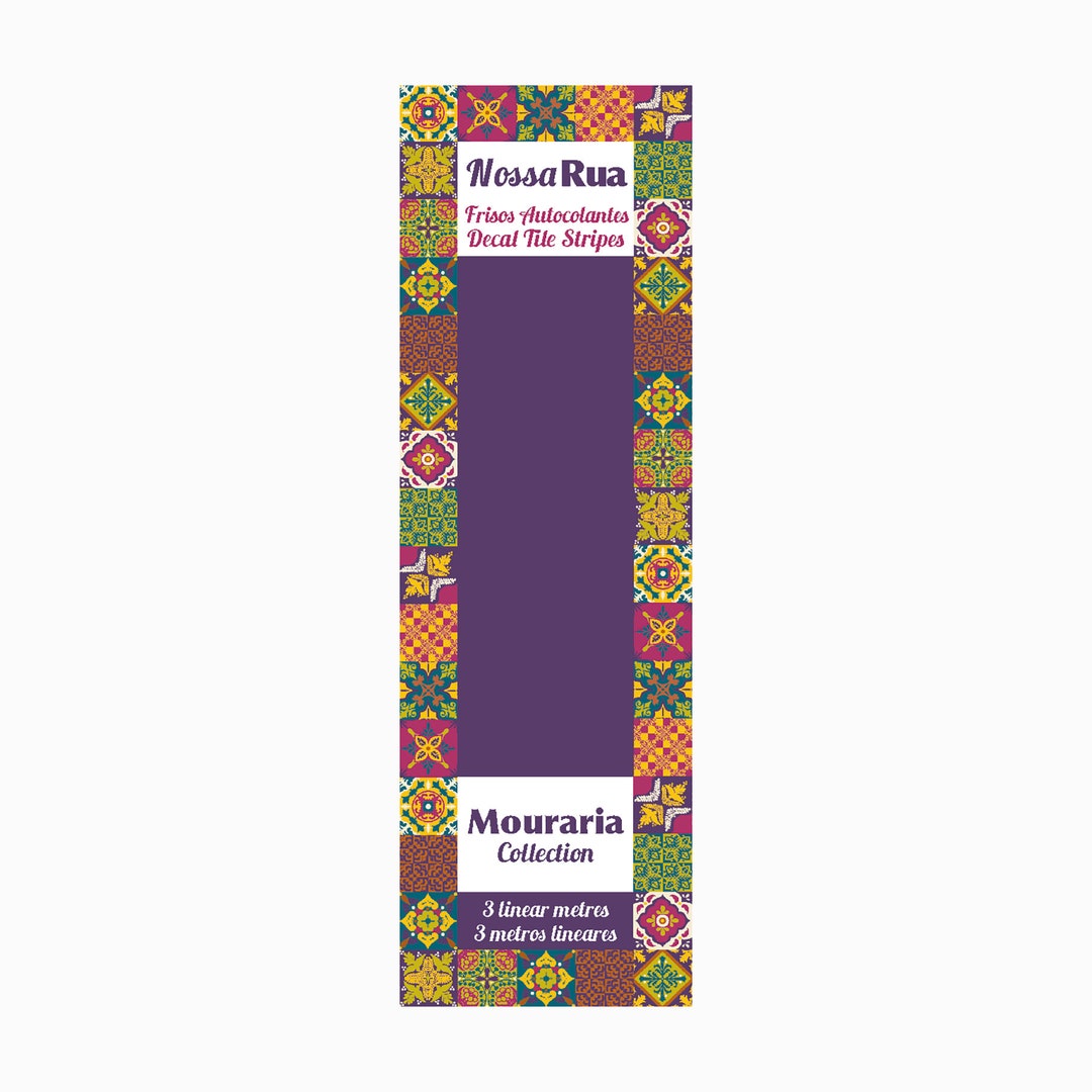 STICKER TILE FRAME Self-adhesive Portuguese Stripes. Wall Decoration ...