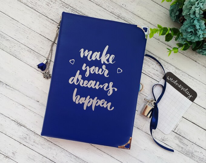 Diary With Lock Lockable Diary Lockable Journal Faux Etsy