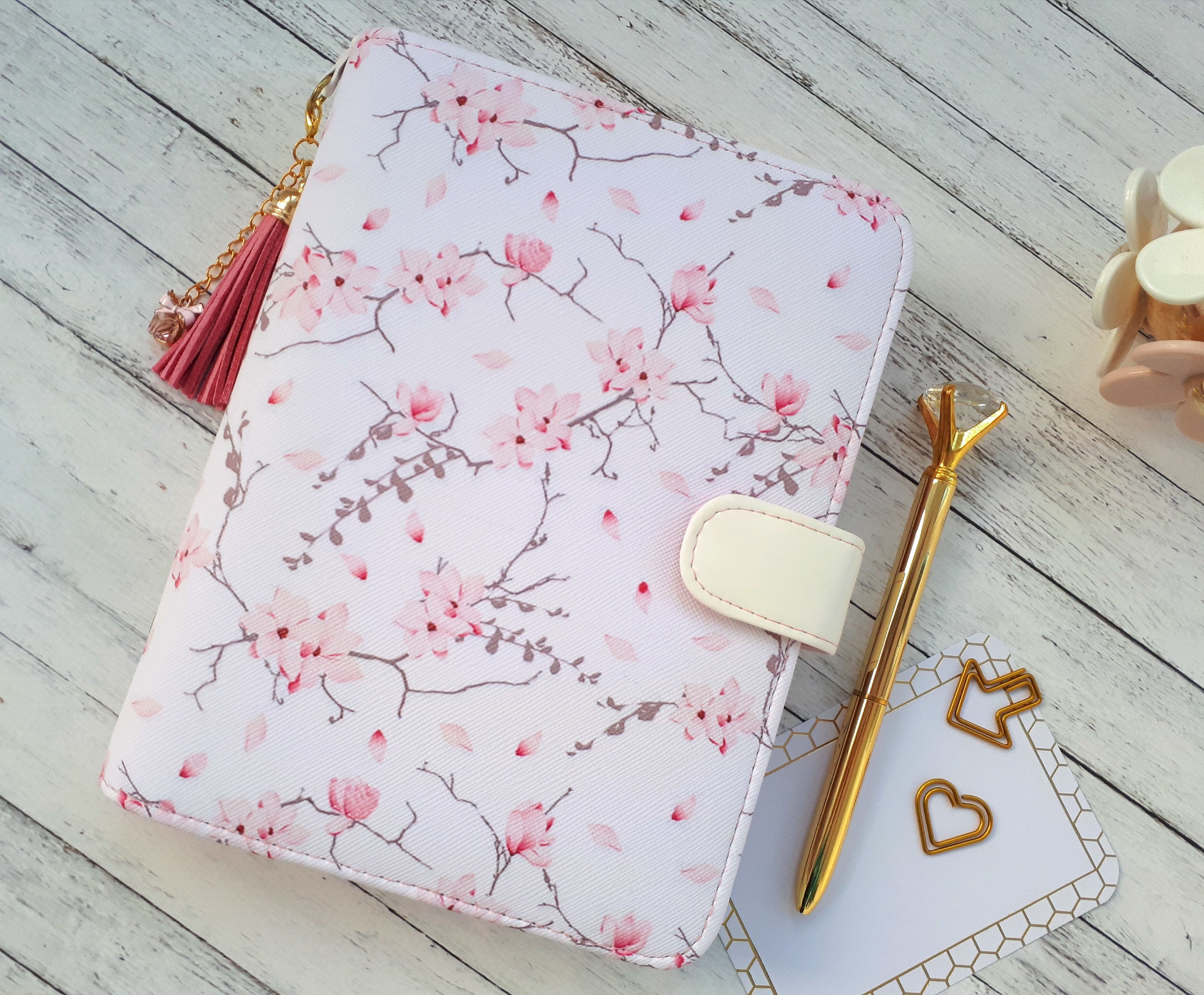 Planner cover A6 binder A6 A6 ring organizer faux leather Etsy