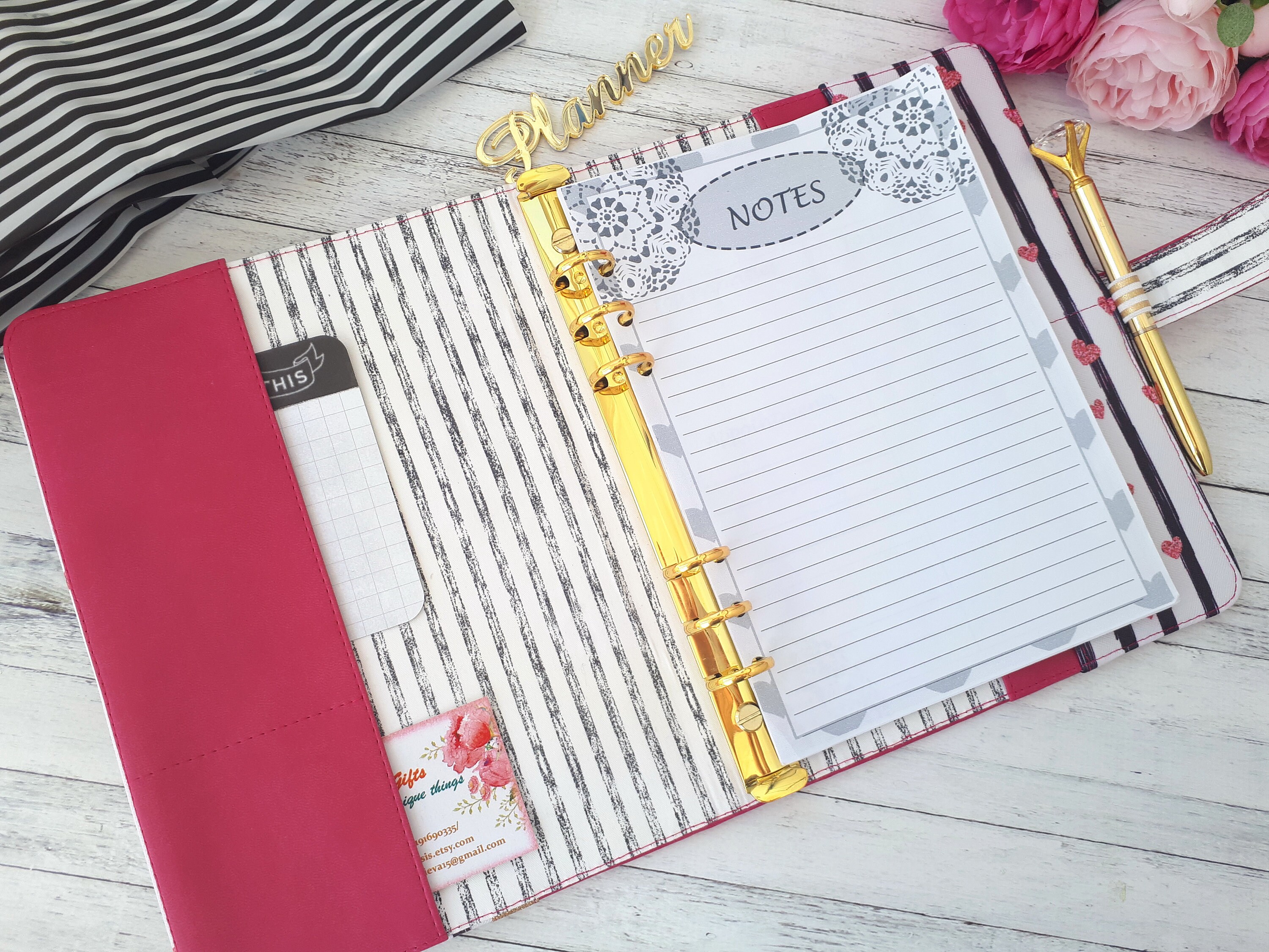 Planner binder A5 planner binder A5 planner cover A5 ring Etsy