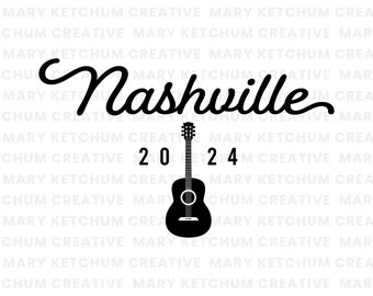 2024 Nashville Bachelorette SVG, Nashville Girl’s Trip SVG, Nashville Guitar SVG, Country Shirt svg, Cricut Cut svg