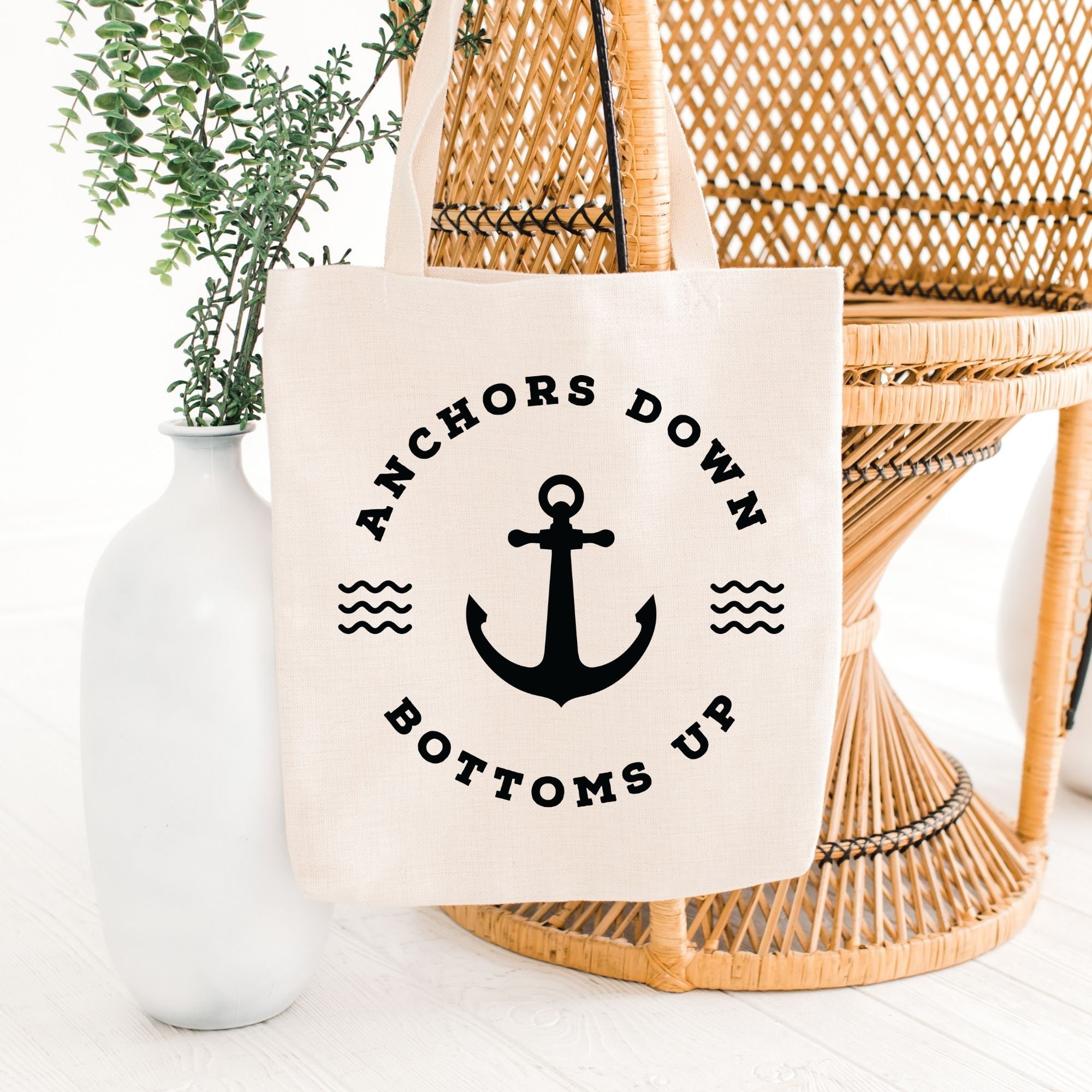 Anchors Down Bottoms up Minimal SVG Cricut Cut File for Beach Etsy