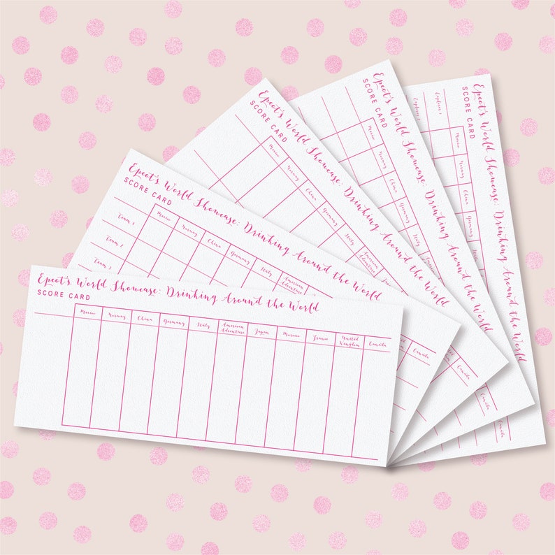 Bachelorette EPCOT Drinking Around the World Digital Etsy