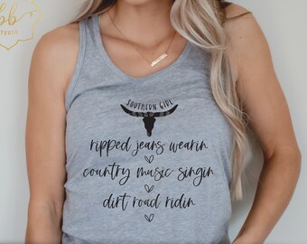 Chica sureña SVG, southern svg png, música country, caminos de tierra, vaqueros rasgados, rústico, Country girl svg eps dxf PNG corte Silhouette Cricut