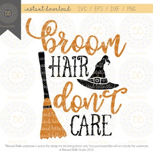 Bruxa SVG, halloween svg, cabelo de vassoura não liga SVG, eps, dxf, arquivo png, Silhueta, Cricut