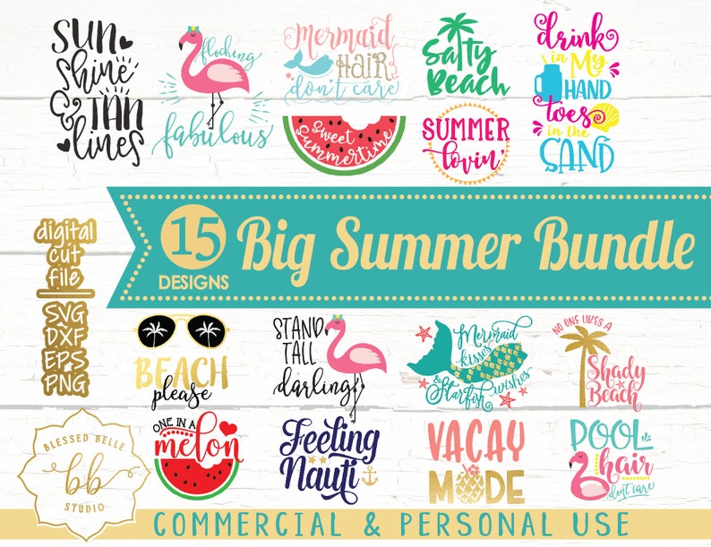 Download Summer bundle svg vacation svg summer svg DXF PNG eps | Etsy